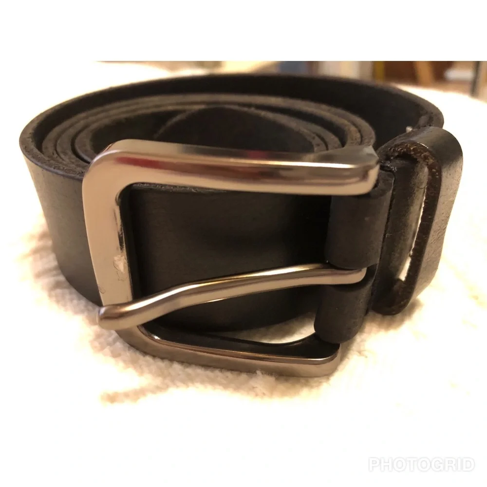 Timberland Men’s Black Leather Belt Size 36